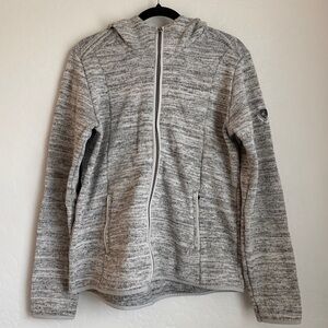 Kuhl Women's Ascendyr Hoodie Full Zip Fleece Outdoor Jacket Gray Large